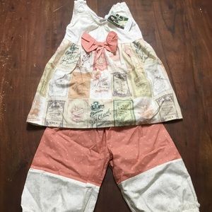 Carolina Kids dress and lace bottom Capris